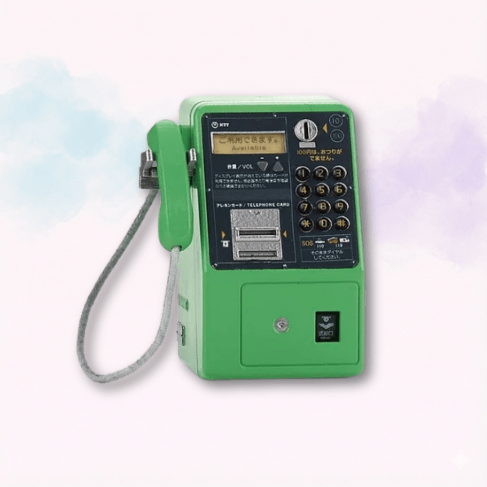 NTT East Public Telephone Collection Takara Tomy miniature telefoni pubblici giapponesi funzionanti gashapon originale - Kyodai Store