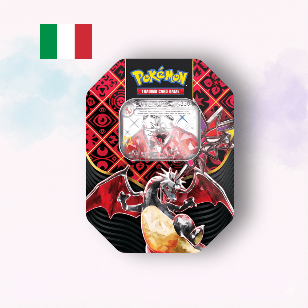 Pokémon TCG - Scatola da Collezione (Tin) - Charizard ex Shiny - Destino di Paldea - ITA