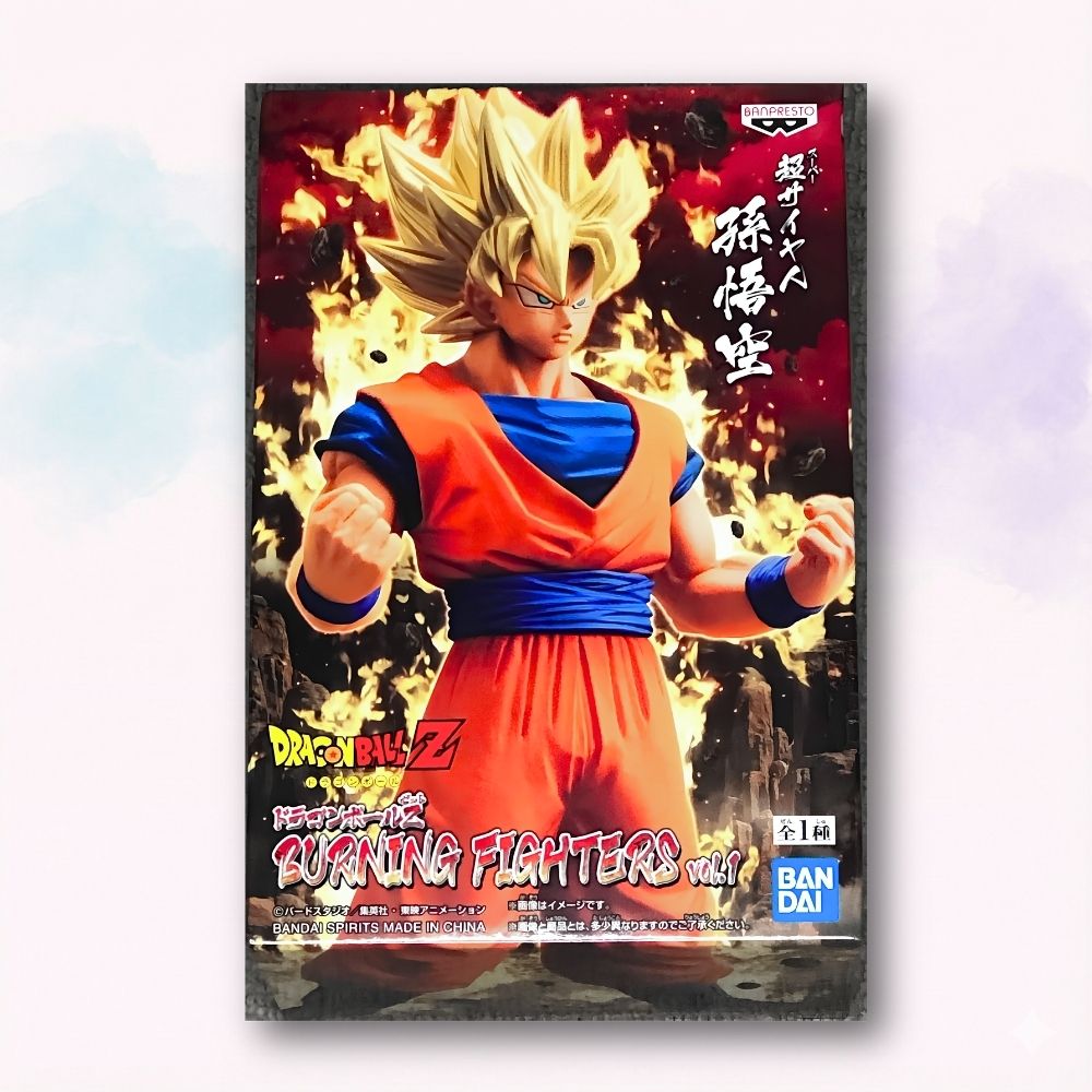 Figure Dragon Ball Z Super Saiyan Son Goku Burning Fighters Vol 1 Bandai Spirits originale giapponese sigillata - Kyodai Store
