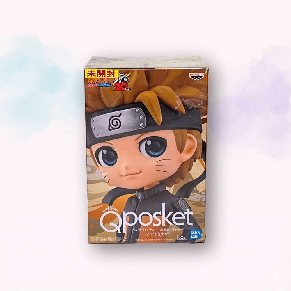 Figure Naruto Shippuden Naruto Uzumaki Q Posket Banpresto originale giapponese - Kyodai Store