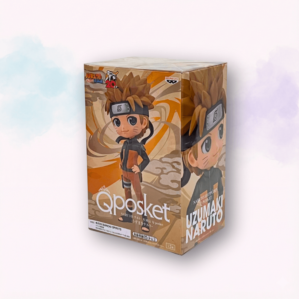 Figure Naruto Shippuden Naruto Uzumaki Q Posket Banpresto originale giapponese - Kyodai Store