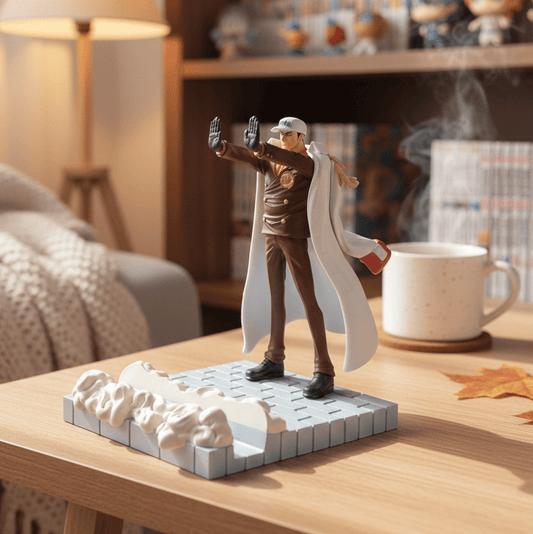 Figure One Piece Akainu Sakazuki FiguLife Stand per Smartphone Banpresto originale giapponese - Kyodai Store