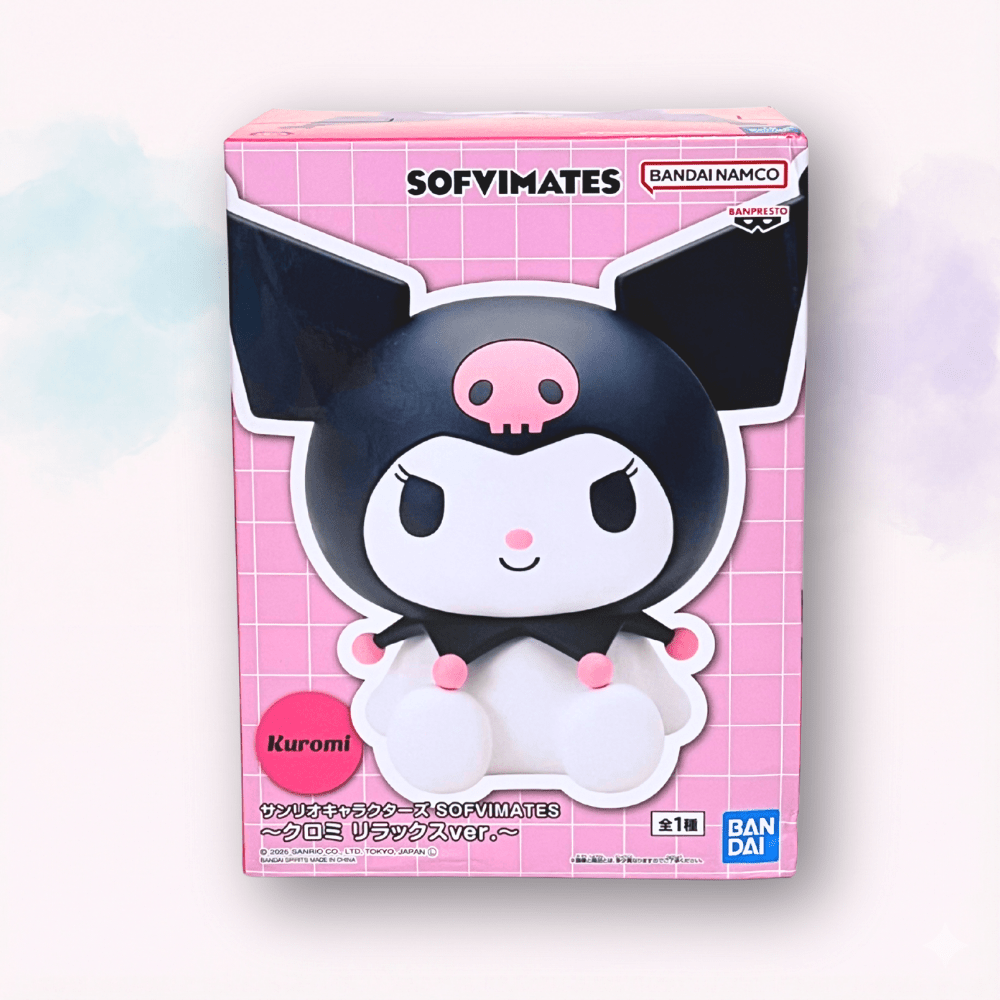 Figure Sanrio Kuromi Sofvimates Relax ver Banpresto originale giapponese - Kyodai Store
