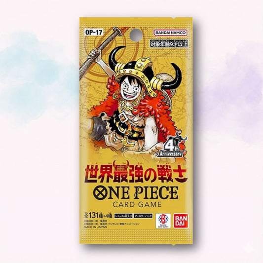 One Piece Card Game Booster Pack OP17 The World’s Strongest Warriors giapponese originale Bandai sigillato - Kyodai Store