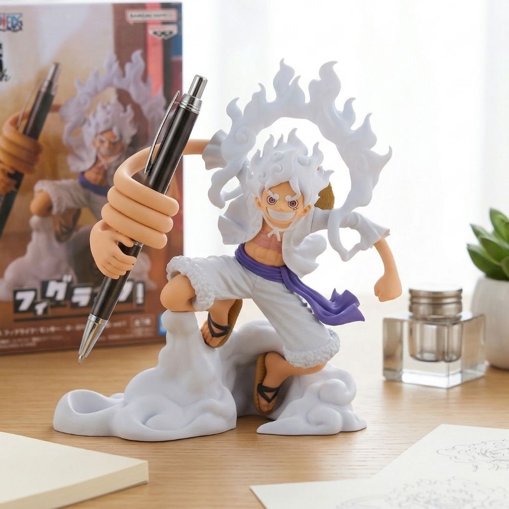 One Piece Figlife Monkey D. Luffy Gear 5 Vol. 1 Bandai portapenne originale giapponese 25 anniversario - Kyodai Store