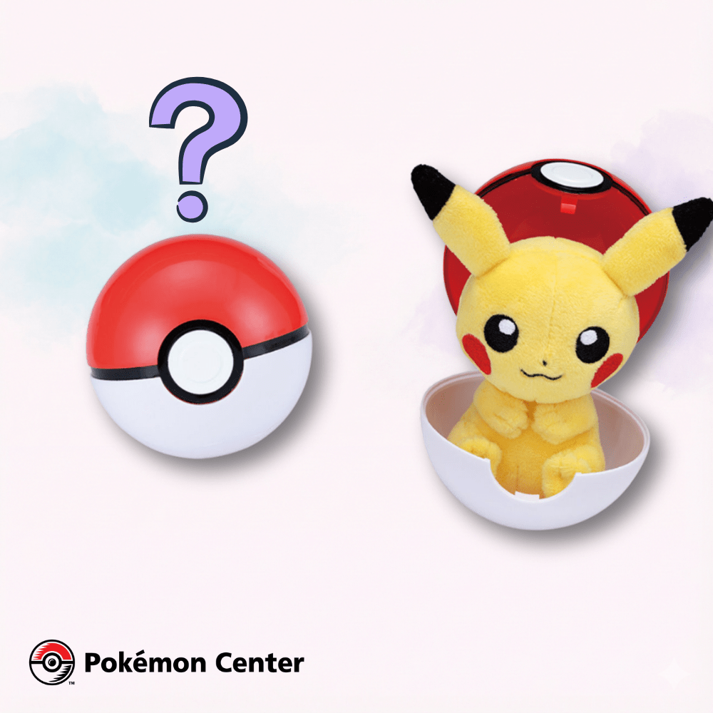 Pokémon Petit Plush in Poké Ball Case peluche originale Pokémon Center Giappone - Kyodai Store