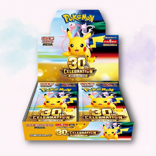 Pokémon TCG Booster Box 30th Celebration M6a giapponese originale con 20 bustine da 6 carte - Kyodai Store