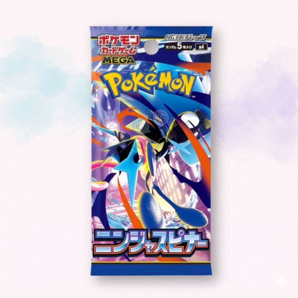 Pokémon TCG Booster Pack Ninja Spinner M4 giapponese originale sigillato con 5 carte - Kyodai Store