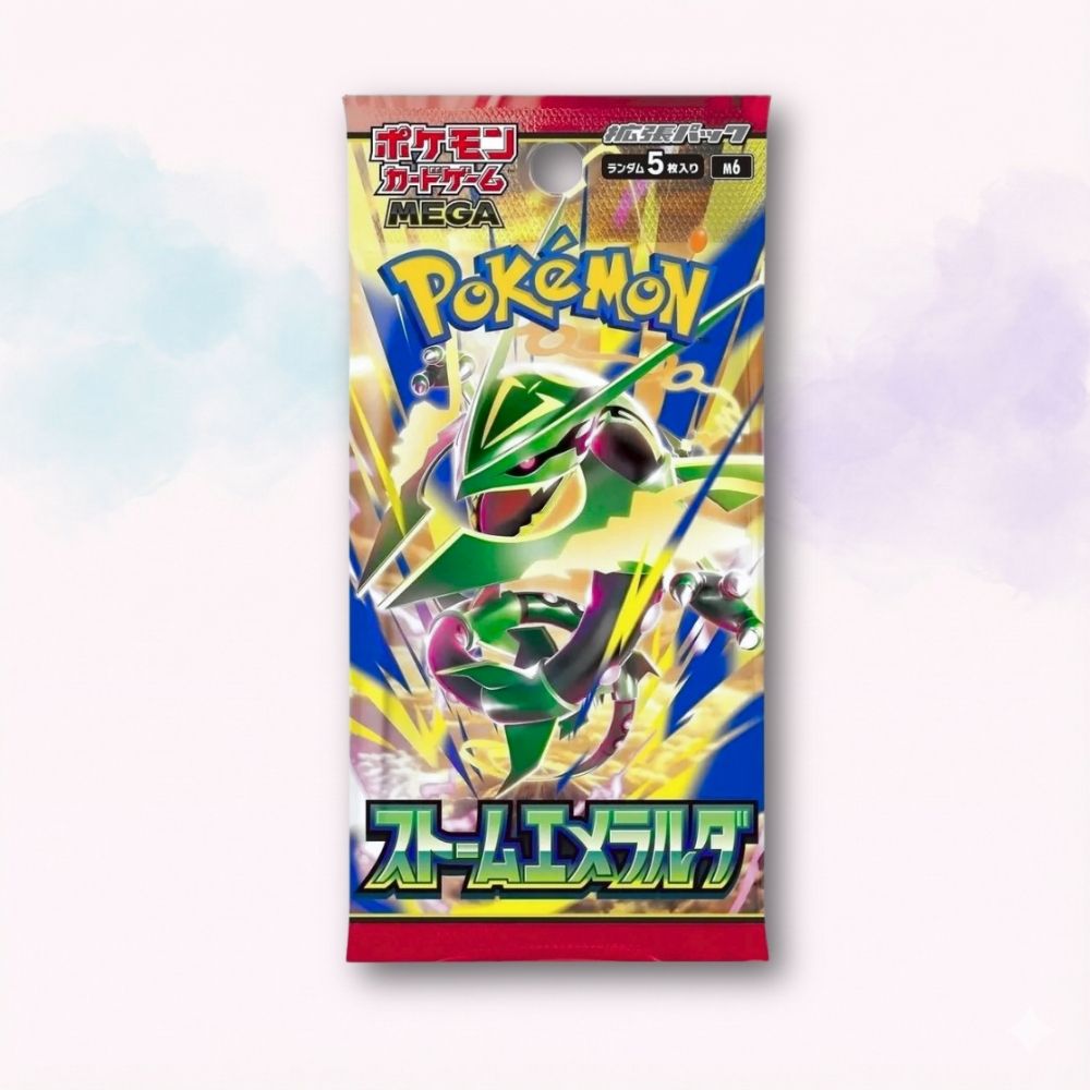 Pokémon TCG Booster Pack Storm Emerald M6 giapponese originale con 5 carte - Kyodai Store