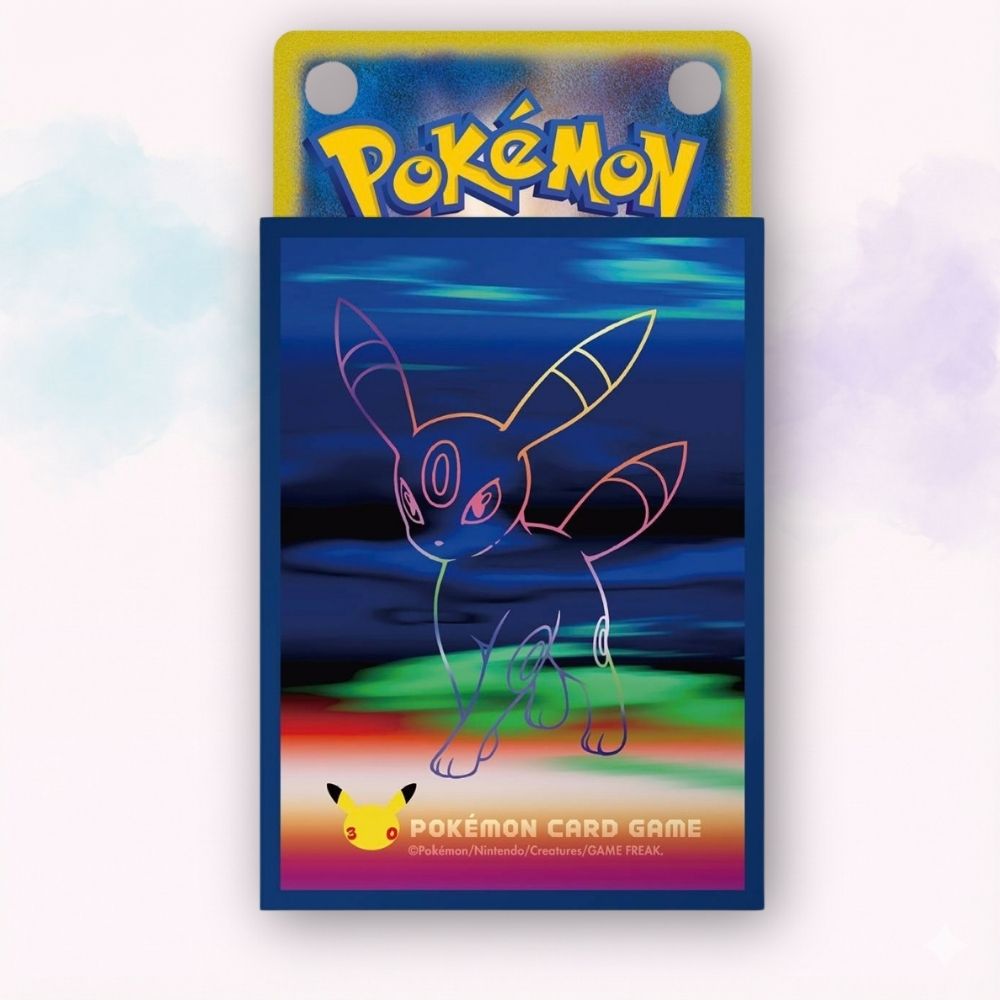Pokémon TCG Card Sleeves Premium Gloss Umbreon 30th Celebration Jap 64 sleeves originali Pokémon Center Japan - Kyodai Store