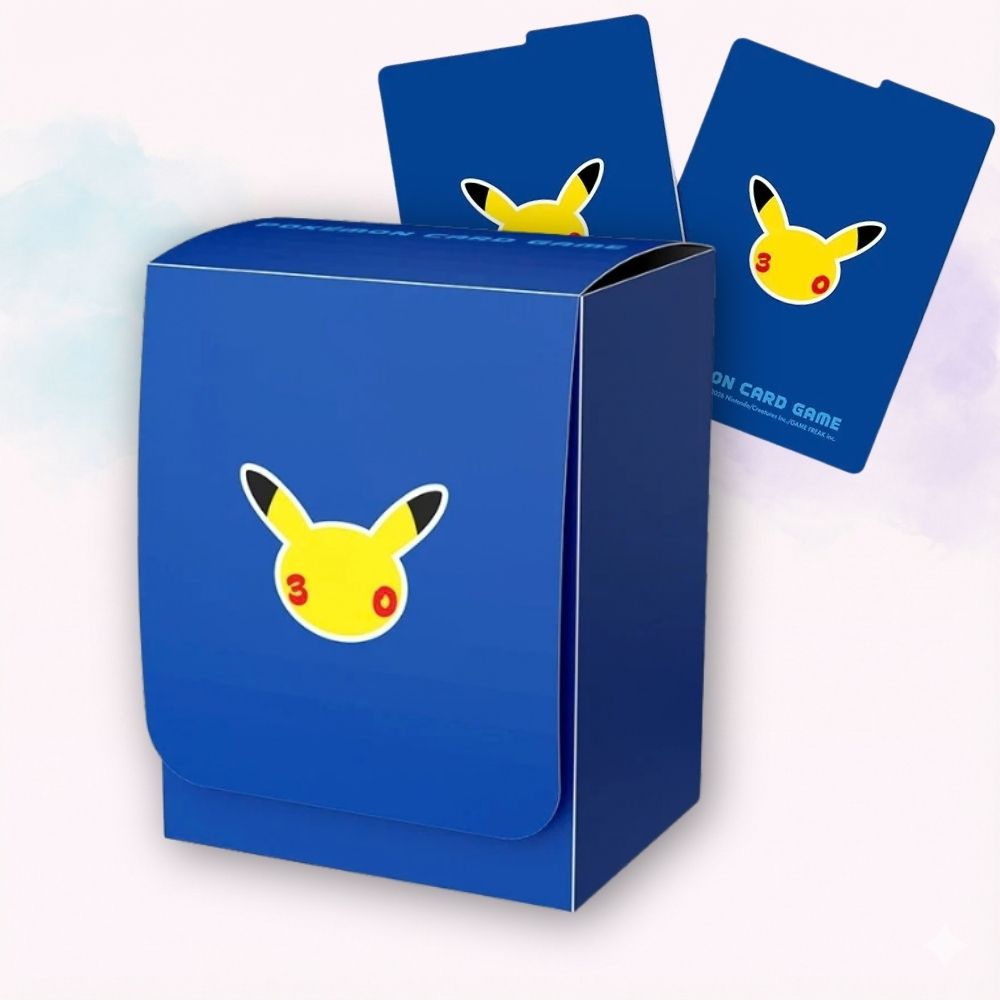 Pokémon TCG Deck Case 30th Anniversary Design Jap originale Pokémon Center Japan - Kyodai Store