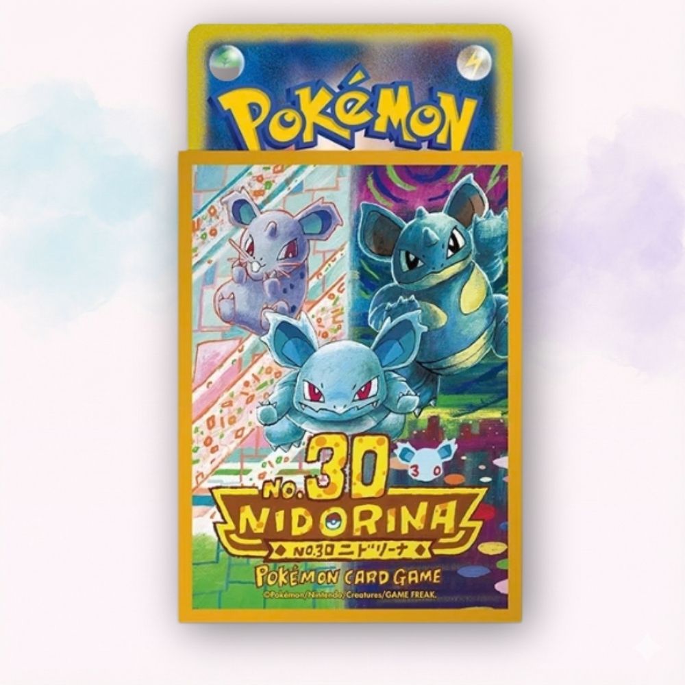 Pokémon TCG Deck Shield Premium Gloss No030 Nidorina 30th Celebration Jap 64 sleeves originali Pokémon Center Japan - Kyodai Store