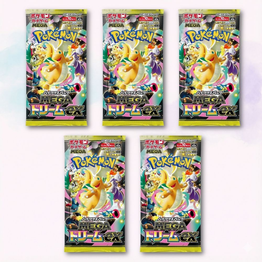 Pokémon TCG High Class Pack Mega Dream ex M2a giapponese Promo x5 con 5 bustine originali - Kyodai Store