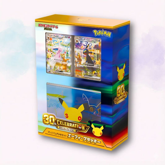 Pokémon TCG Premium Deck Set Espeon Umbreon 30th Celebration giapponese originale con deck accessori playmat e deck case - Kyodai Store