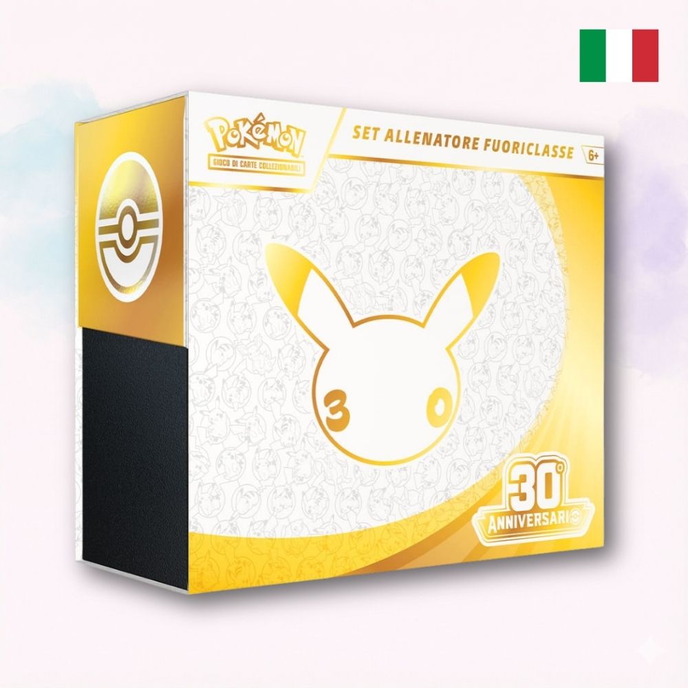 Pokémon TCG Set Allenatore Fuoriclasse 30° Anniversario ITA con 9 buste e promo Nidorina - Kyodai Store